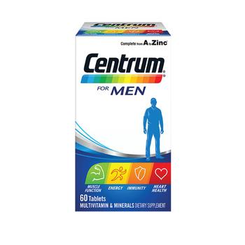 [해외] [해외직구] 뉴질랜드 센트룸 남성용 멀티비타민 60정 Centrum For men