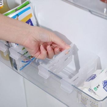 다용도 파티션 냉장고 정리 4P 냉동실 클립 누카 칸막