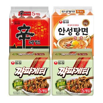 신라면 5입 + 안성탕면 5입 + 짜파게티 10입 (S50671559)