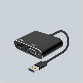 USB 3.0 to HDMI VGA 컨버터 Black D-SUB RGB CONVER Coms