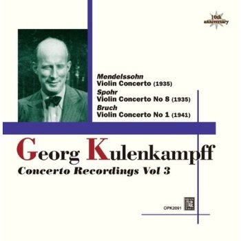 [CD]게오르그 쿨렌캄프 협주곡집 3권 - 멘델스존, 슈포어, 부르흐 / Georg Kulenkampff Concerto Recordings Vol.3 - Mendelssohn, Spohr, Bruch
