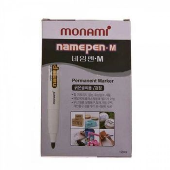 네임펜 QG18DM17 글씨용 낱개 금색 은색 화이트 유성펜 굵은 12P