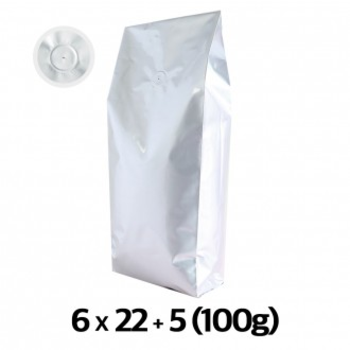 블레스팩 OOX325S8 은색 M자형 커피 봉투 100g 50매 기본형 밸브형