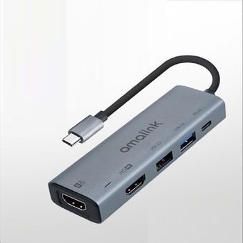 USB Type C to HDMI 듀얼 컨버터 4K 60Hz HDMIx2 USB PD3.0 화면미러링