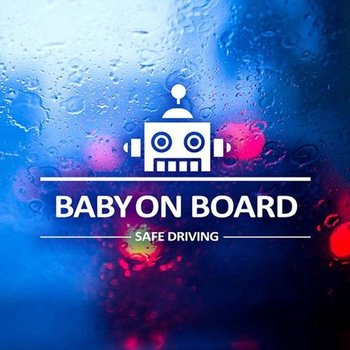 고품질 BABY ON BOARD 로봇 자동차스티커 반사 자동차스티커 차량용...