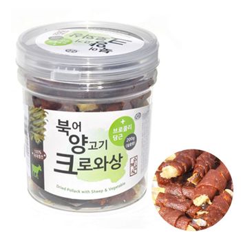 한하루 북어.양고기 간식 크로와상 강아지 200g
