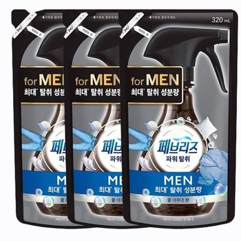 페브리즈 섬유탈취제 포맨 남성용 - 쿨아쿠아 리필 320mlx3개