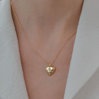 [Hei][위키미키 최유정, 여자아이들 우기, 브레이브걸스 유나, 카라 허영지, 츄, 케플러 김다연 착용] alice heart necklace