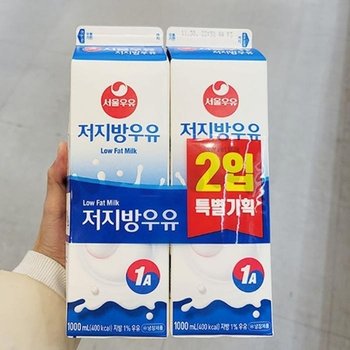서울 저지방 우유 기획 1000ML X 2 X 2개 tx80764