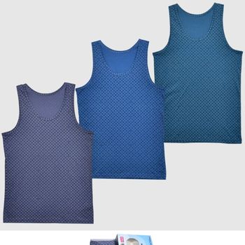 실켓가공 OIOT3718 남자 빅사이즈 유색런닝 3매 촉감좋은