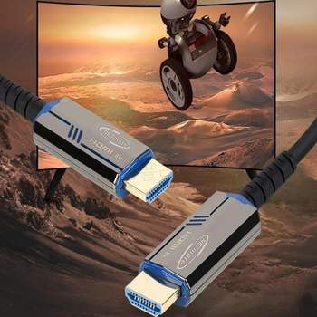 넷메이트 HDMI2.1 Hybrid AOC 케이블 25m 블루 HDMI2.1케이블 HDMI케이블 빔프