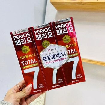 120g 마일드 페리오 토탈7 치약 3개입 레몬민트 구강케어 페리오치약 프로폴리스 치석케어 잇몸