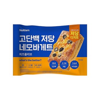 널담 고단백 저당 네모바게트 치즈올리브 90g x 3개