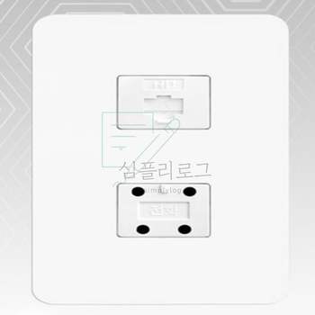 현대 베뉴 8P 모듈라 2구 8P 4P 배선기구 콘센트단자 통신커넥터 전화