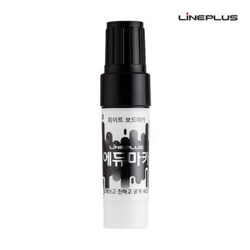 JMds 라인플러스 에듀 화이트 보드마카 (12개입) 1다스 (검정색)