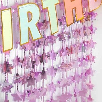 은박 183QEO60 수술 커튼 가랜드 어린이날장식 어린이날가랜드 돌잔치장식