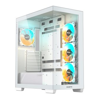 [해외] GIGABYTE C500 PANORAMIC STEALTH ICE 미들 타워형 PC 케이스 화이트 C500PI ST CS9323