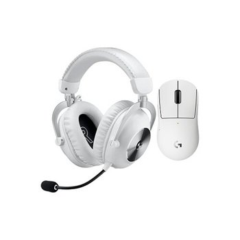 로지텍 PRO X SUPERLIGHT 2c + PRO X 2 무선 마우스 헤드셋 세트 (화이트)