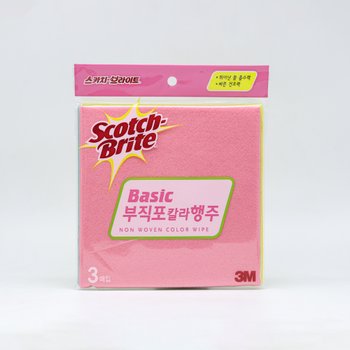 [오늘출발] 3M 부직포 칼라 행주 3매입