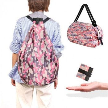 멀티 아코디언 배낭 에코백 휴대용 접이식 장바구니 일본시장장바구니 플리츠가방