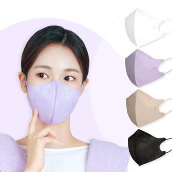 아트박스/헬스리아 [1+1] KF94 국대마스크 새부리형 2D 50매 보라색