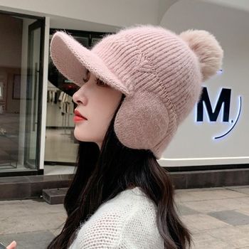 클로이 ZA33DR24 귀마개 여성용 방울 니트캡 5color / 니트 겨