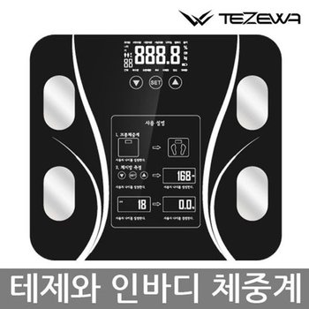 테제와 인바디 체지방 체중계 (건전지포함)
