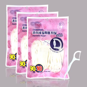 콤파스 초미세 일회용치실 100개입 3개/밴드형치실
