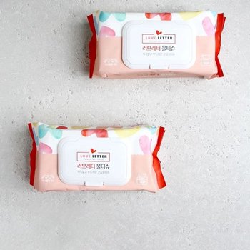 물티슈 러브레터 휴대용 소프트 러브레터70매물티슈 휴대용물티슈 저렴한물티슈