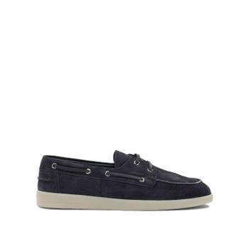 [해외] 프라다 Suede lace up loafers Blue 2EG503103F0008 F G001 [관부가세포함]