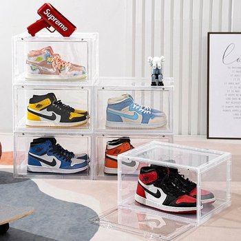 자석 투명한 아크릴 신발 정리 슈케이스 (WFI1RKO)