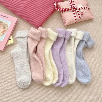 고품질 파스텔 콕콕 수면 양말 6종세트 (WFK4ZFD)