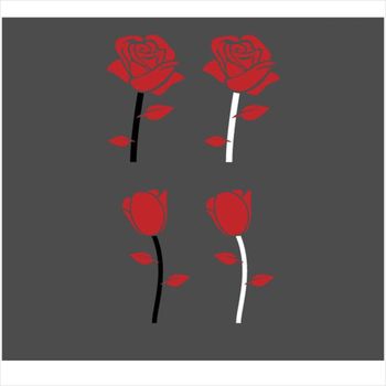 D24 VSU920S8 장미 포인트 데칼스티커 TKP-33