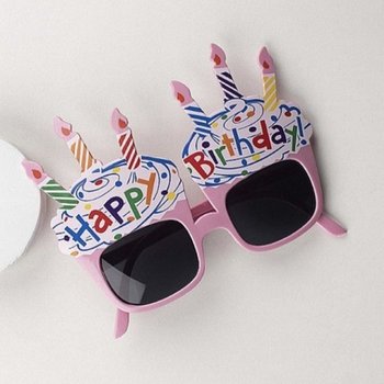 생일케이크 안경 1개 파티용안경 생일파티용소품 생일컵안경 재미난소품 의미없는선물