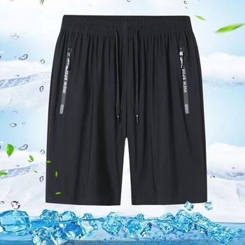 냉장고반바지 포켓지퍼아이스신축반바지 트레이닝팬츠 밴딩 컴포트