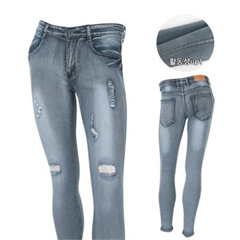 남성 카랩 디자인 블랙 청바지 MCPPR8006F0 _P086795063