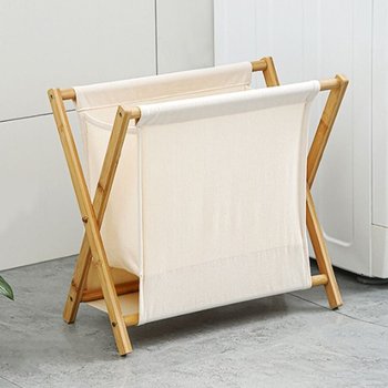 브넨 패브릭 원목 빨래바구니 빨래통 생활바구니 빨래 통 다용도바구니 분리수거 플라스틱바구니