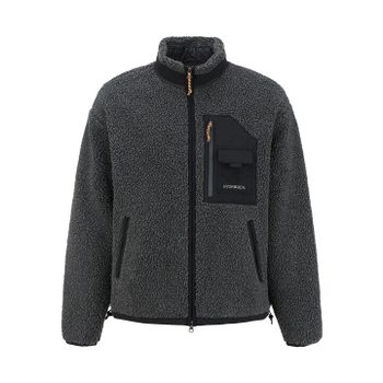 유니 뽀글이 스텐넥 플리스 자켓 H31D4FT305 GY_s