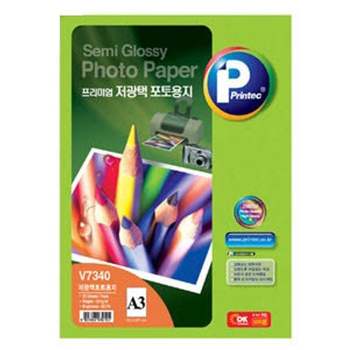 프린텍 399KQH34 애니 저광택 포토용지라벨 V7340 20매