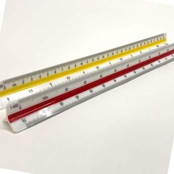 저배율 축적 스케일자 30cm 지도용 건축용 줄긋기