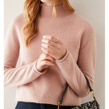 간절기 솔리드 이너 반목니트 50F46DS_P385552377