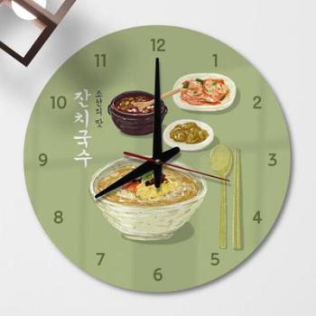 꾸밈 아트박스/꾸밈 pj753-아크릴시계_조선의맛잔치국수