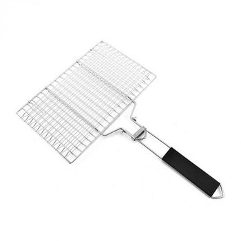 캠핑용 스테인리스 생선구이 숯불 직화 그릴팬 양면 석쇠