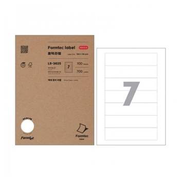 폼텍 GM51QP41 라벨지 LS 3625 7칸 화일 100매