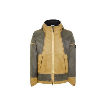 271911 STONE ISLAND 430T1 Hand Sprayed Mussola Gommata-TC Hooded Jacket (7815430T1 V0098)