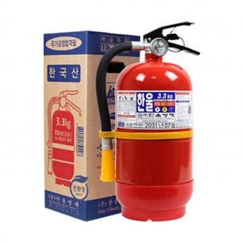 ABC 분말소화기 3.3kg KOREA/소화기위치스티커 동봉 (1개) 부품