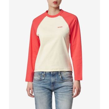 SUNNEI 써네이 래글런 롱슬리브 티셔츠 - 파스텔 옐로우 CRTWWJER015JER012PYL 2853995