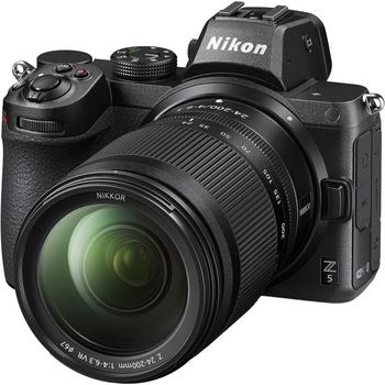 [해외] 영국 니콘 디카 Nikon Z 5 24-200 mm Mirrorless Camera Kit 273-Point Hybrid AF 5- Axis In-Bo