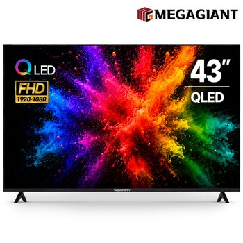 메가자이언트 스마트 TV 109cm 43인치 FHD QLED 모니터
