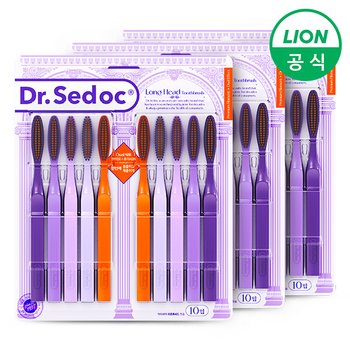 닥터세닥 롱헤드 칫솔 어금니 안쪽 양치 탄력모 초미세모 30개